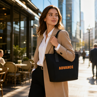 Custom Women's Water Resistant 14 Inch Laptop Tote Bag Lightweight Business Handbag Durable Scratch Resistant Work Bag