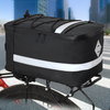 Advance Waterproof Polyester Bicycle Rear Rack Bag Large Capacity Bike Trunk Storage Pannier Reflective Strip Zip Phone Pocket