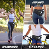 Multi-functional Nylon Running Belt Waist Pack for Unisex Portable Waterproof Sports Waist Pouch with Water Bottle Holder
