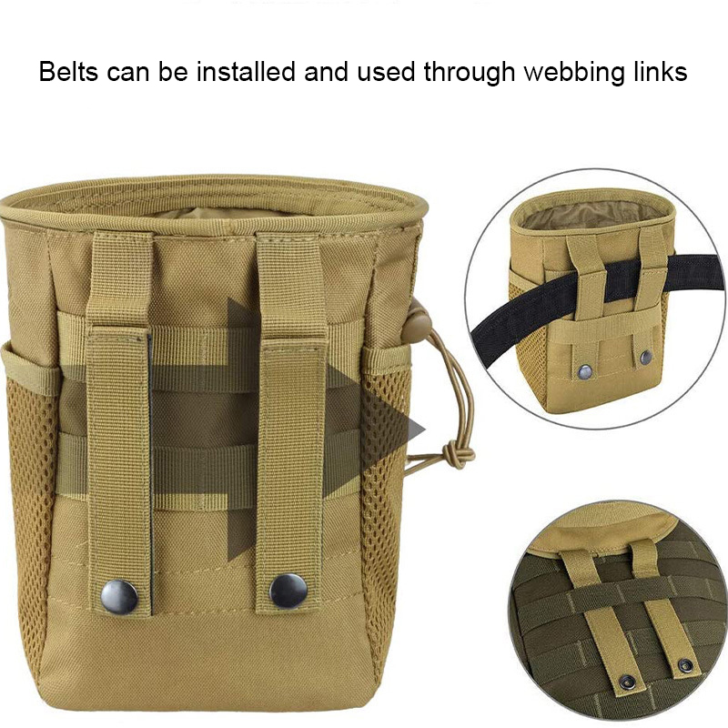 Wholesale Tactical MOLLE Waist Bag Small Durable Multi-Function Outdoor Sports Pouch with Adjustable Drawstring