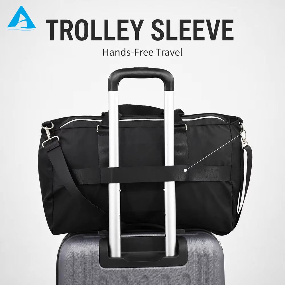 Large Capacity Weekender Overnight Travel Duffle Bag Waterproof Fabric Tote Shoulder Bag Duffle Sports Gym Bag for Outdoor