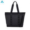 Large Capacity 2-in-1 Tote Bag with Detachable Shoulder Strap Waterproof PU Matte Black Handbag for Gym Office Travel Women Men