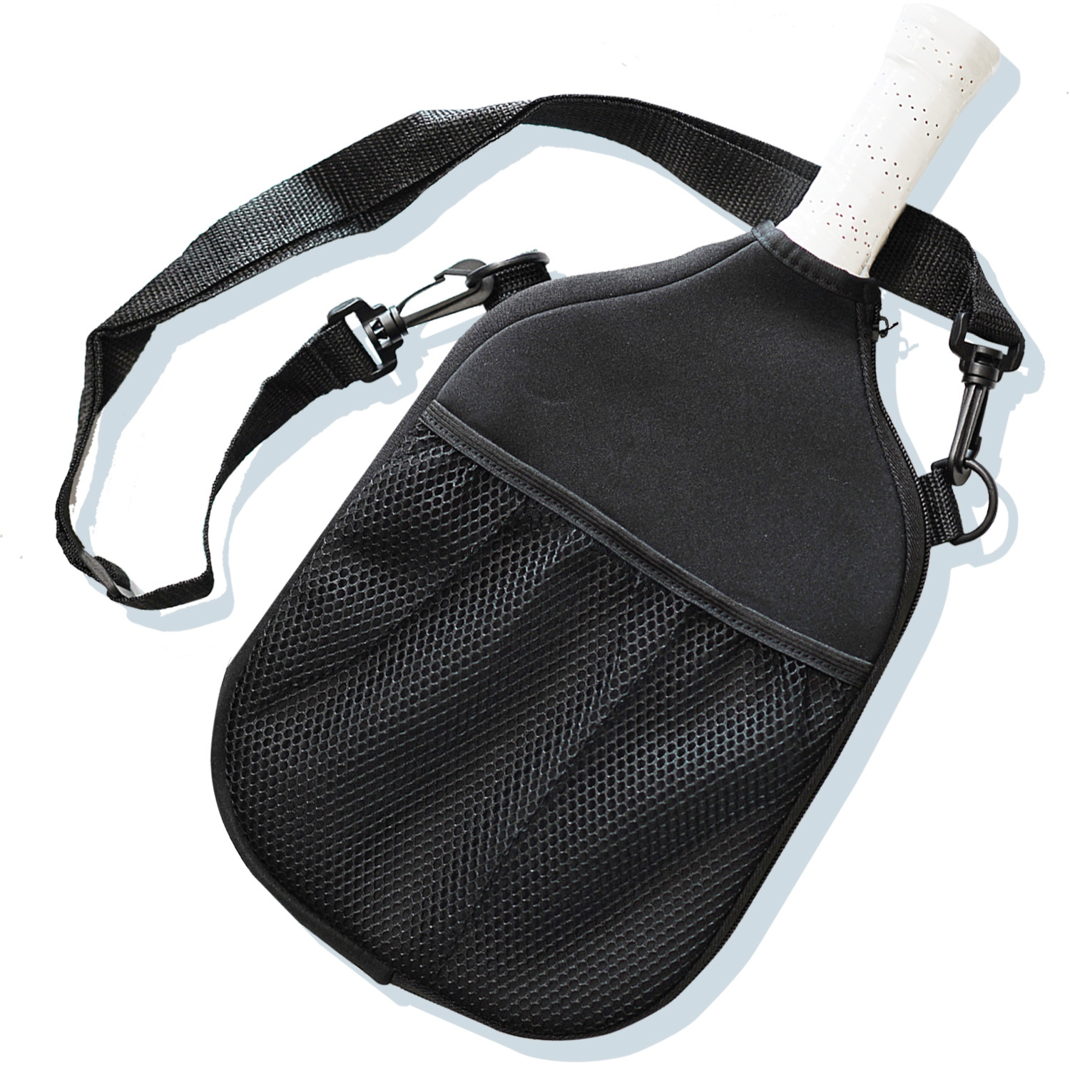 Pickleball Paddle Bag Neoprene Sling Backpack Pickleball Bag with Mesh Pocket Adjustable Strap for Men Women Outdoor Sports