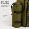 Wholesale Custom Portable Insulated Box Camping Outdoor Picnic Backpack with 4-person Tableware Set for Hiking and Camping
