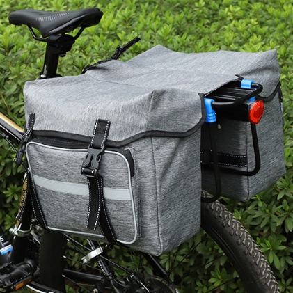 Bicycle Double-Sided Camel Bag Mountain Bike Rear Shelf Backpack Large Capacity Waterproof Outdoor Long Distance Cycling