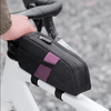 Bicycle Top Tube Bike Frame Bag Waterproof Polyester Zipper Closure Handlebar Storage Pouch Quick Access Phone Pocket Cycling