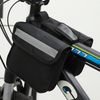 Fashion Bicycle Front Beam Bag Mountain Bike Mobile Phone Storage Waterproof Hanging Bag Riding Equipment Accessories Polyester