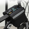 Fashion Bicycle Front Beam Bag Mountain Bike Mobile Phone Storage Waterproof Hanging Bag Riding Equipment Accessories Polyester