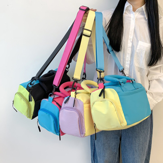 Multifunctional Colorful Travel Toiletry Bag Luggage Strap-On Duffle Cosmetic Storage Bag Fitness Travel Sports Tennis Bag