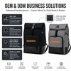 Water Resistant Roll Top Business Travel Backpack Fits 15.6 Inch Laptop Under Seat Friendly Commuter Bag with Anti-Theft Pocket