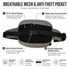 Custom Lightweight 2.5L Waist Bag Portable Crossbody Chest Bag Multi Pocket Fanny Pack for Travel Running Daily Use