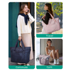 Wholesale Customized 20L Foldable Tote Bag Lightweight Water-resistant Solid Color Shoulder Bag for Ladies' Daily Shopping