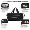 OEM ODM 35L Airline Carry-On Travel Duffel Bag with Wet Dry Compartment Large Capacity Weekender Gym Bag