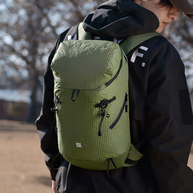 Custom Logo 15L Lightweight Foldable Backpack Hydration Compatible Hiking Rucksack Water-resistant Trail Running Day Pack