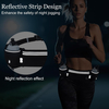 Running Waist Pack Reflective Hydration Belt Marathon Cycling Hiking Outdoor Sports Adjustable Ergonomic Nylon Zipper Closure