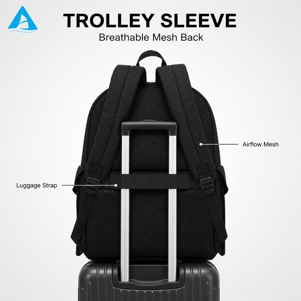 Wholesale Custom Water Resistant Nylon Business Laptop Backpack 16 Inch Computer Bag for Travel Office Commute Men Women