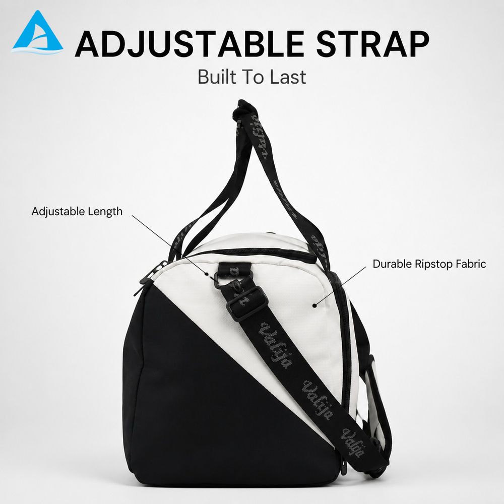 Top Quality Travel Gym Bag Large Capacity Sports Duffel Bag with Adjustable Strap Durable Ripstop Fabric Weekend Bag
