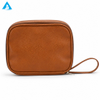 Factory Custom Logo Large Capacity Waterproof Zipper PU Cosmetic & Makeup Bag with Soft Handle for Women Travel Use