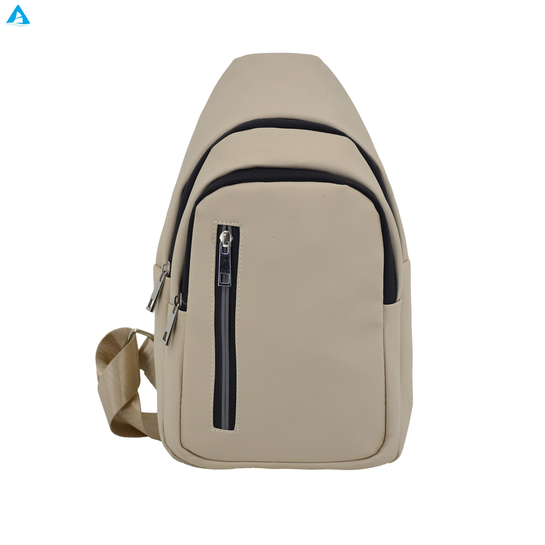 Unisex Cycling Chest Bag Casual Oxford Fabric Crossbody Backpack with Zipper Closure Portable Fashion Design