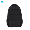 Classic Black 14 Inch Laptop Backpack 3 Compartment Durable Nylon Business Office Bag with Bottle Pockets for School Commute Men