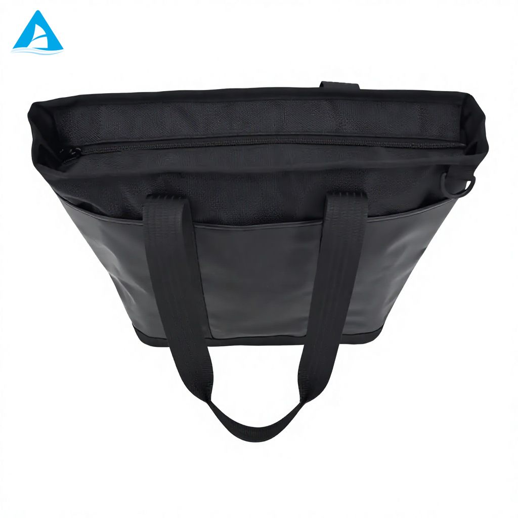 Large Capacity 2-in-1 Tote Bag with Detachable Shoulder Strap Waterproof PU Matte Black Handbag for Gym Office Travel Women Men