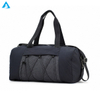 Navy Blue Gym Duffel Bag with Shoe Compartment Water Resistant Nylon Travel Weekender Bag with Detachable Strap for Men Women