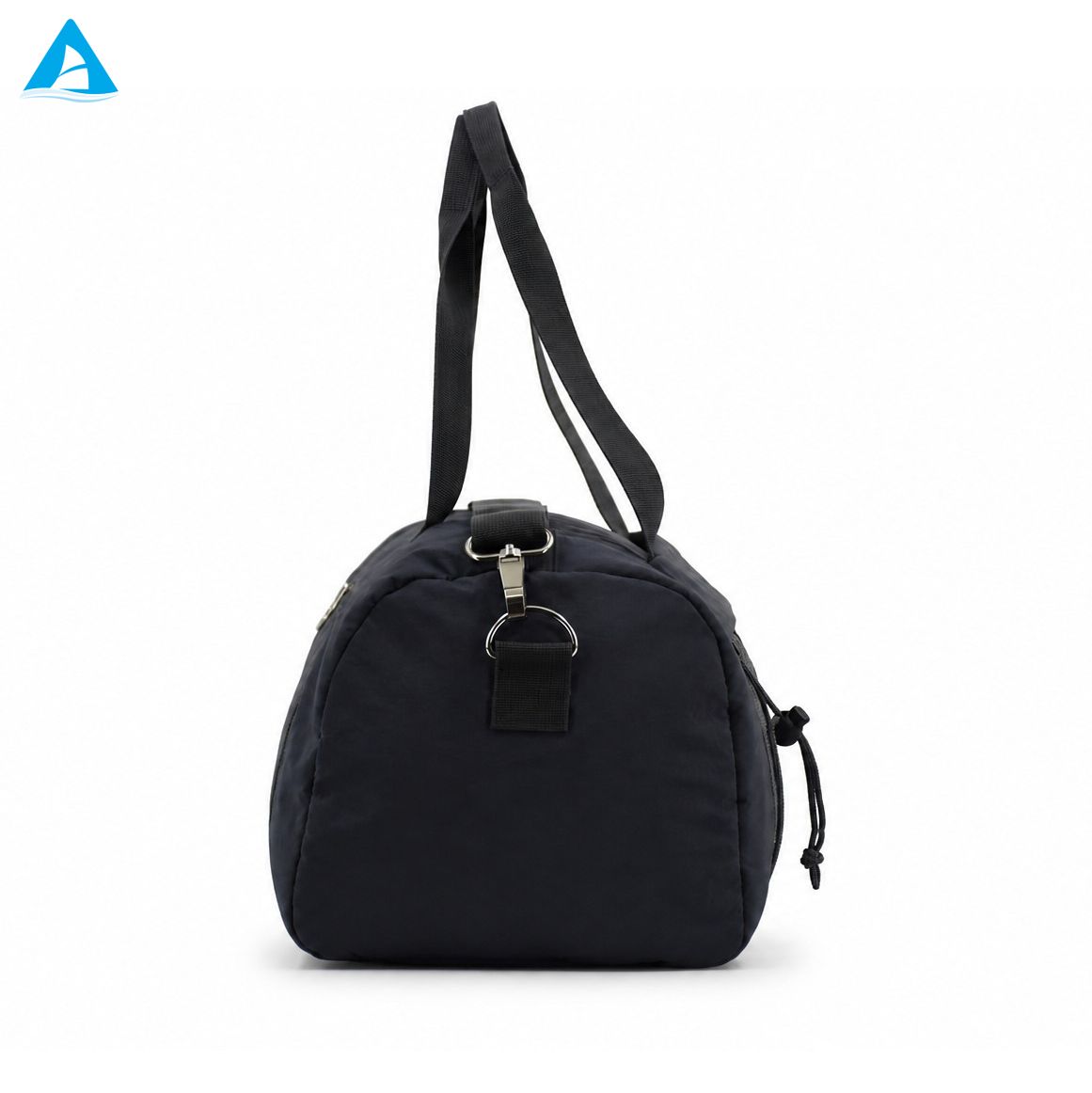 Navy Blue Gym Duffel Bag with Shoe Compartment Water Resistant Nylon Travel Weekender Bag with Detachable Strap for Men Women