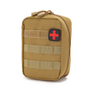 High Quality Tactical Molle Medical Pouch First Aid Kit Bag Polyester IFAK Trauma Pouch Cross Patch Quick Release Double Zipper