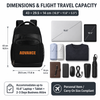 Airline Approved Carry on Business Travel Laptop Backpack with Luggage Strap Lightweight Personal Item Bag for Men Women
