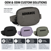 Custom Lightweight 2.5L Waist Bag Portable Crossbody Chest Bag Multi Pocket Fanny Pack for Travel Running Daily Use