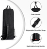 Durable Oxford Yoga Mat Bag with Polyester Lining Side Mesh Zipper Pocket External Wet Compartment Lightweight Waterproof