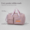 Custom Large Capacity Travel Duffel Bag with Detachable Shoulder Strap Multi Pocket Carry on Weekender Bag for Overnight Trips