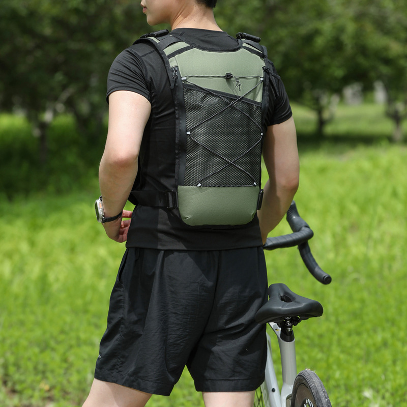 Hot Selling Nylon Vest Bag Customized Logo Multi-layer Pockets ultra Light Breathable Durable Tactical Chest Bag Men's 