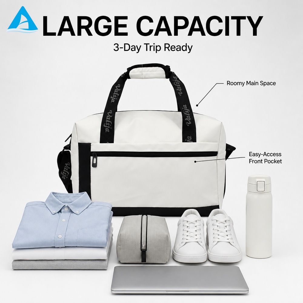 Custom Logo Ripstop Nylon Duffel Bag Carry-On Travel Weekender Bag Water-Resistant Tote for Gym Business