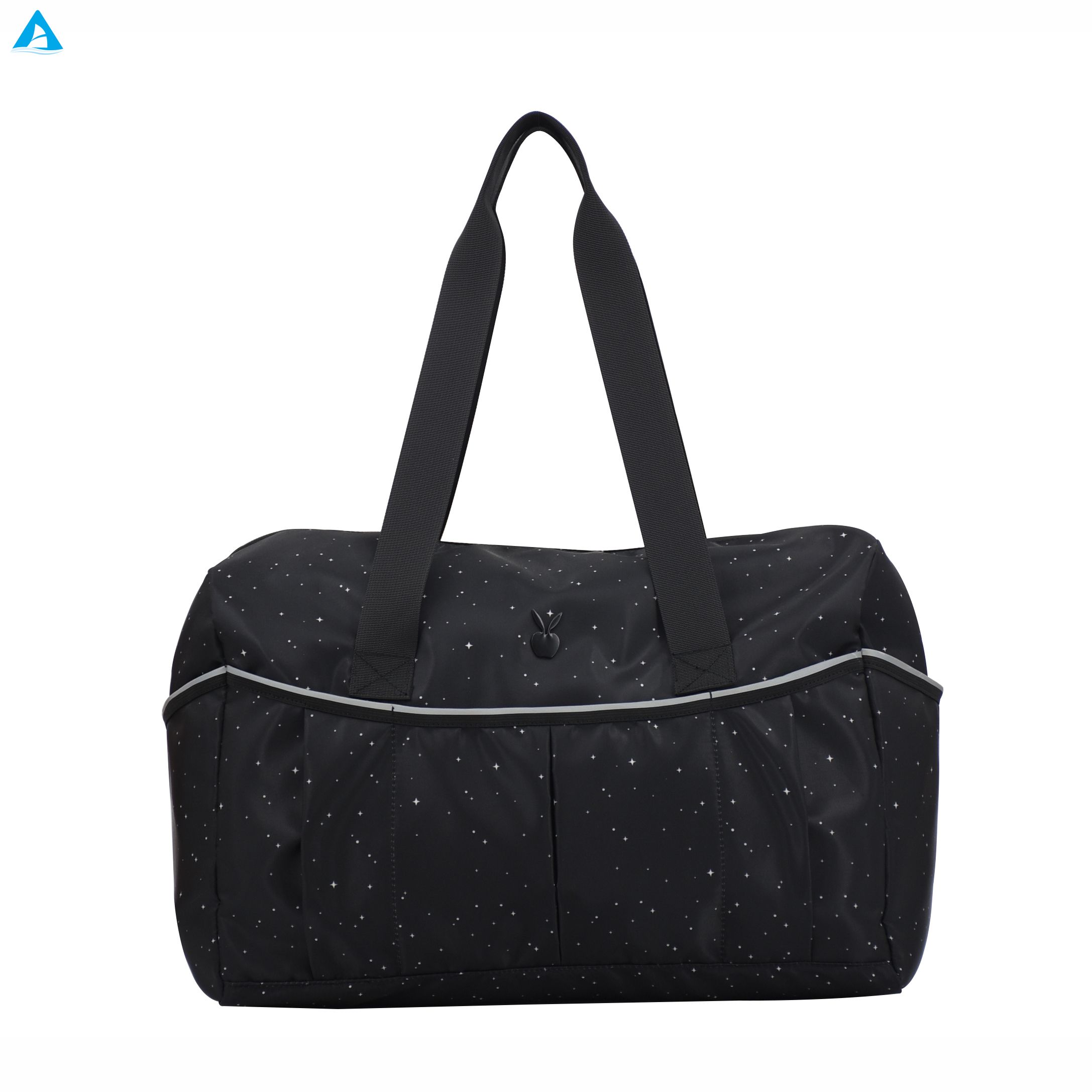 Fashion Star Pattern Waterproof Nylon Sports Duffle Bag Large Capacity Ladies Gym Travel Bag Portable Weekend Handbag