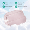 Custom Polyester Cosmetic Organizer Bag Portable Makeup Toiletry Pouch with Multiple Compartments for Skincare Travel