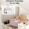 Custom Polyester Cosmetic Organizer Bag Portable Makeup Toiletry Pouch with Multiple Compartments for Skincare Travel