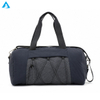 Navy Blue Gym Duffel Bag with Shoe Compartment Water Resistant Nylon Travel Weekender Bag with Detachable Strap for Men Women