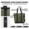 Waterproof Matte Tote Bag Large Capacity 2-in-1 Design with Detachable Strap Wide Handle Handbag for Gym Office Travel Daily