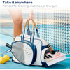 Ladies' Pickleball & Tennis Racket Bag 30L Polyester Water Resistant Portable Outdoor Sports Fashion Design Spacious