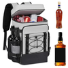 Customized Outdoor Double Compartment Insulated Cooler Backpack Large Capacity Leakproof Thermal Lunch Bag for Picnic Camping