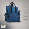 Advance Custom Eco-Friendly Recycled Picnic Bag Tote Handbag Large Capacity Outdoor Travel Picnic Storage Backpack