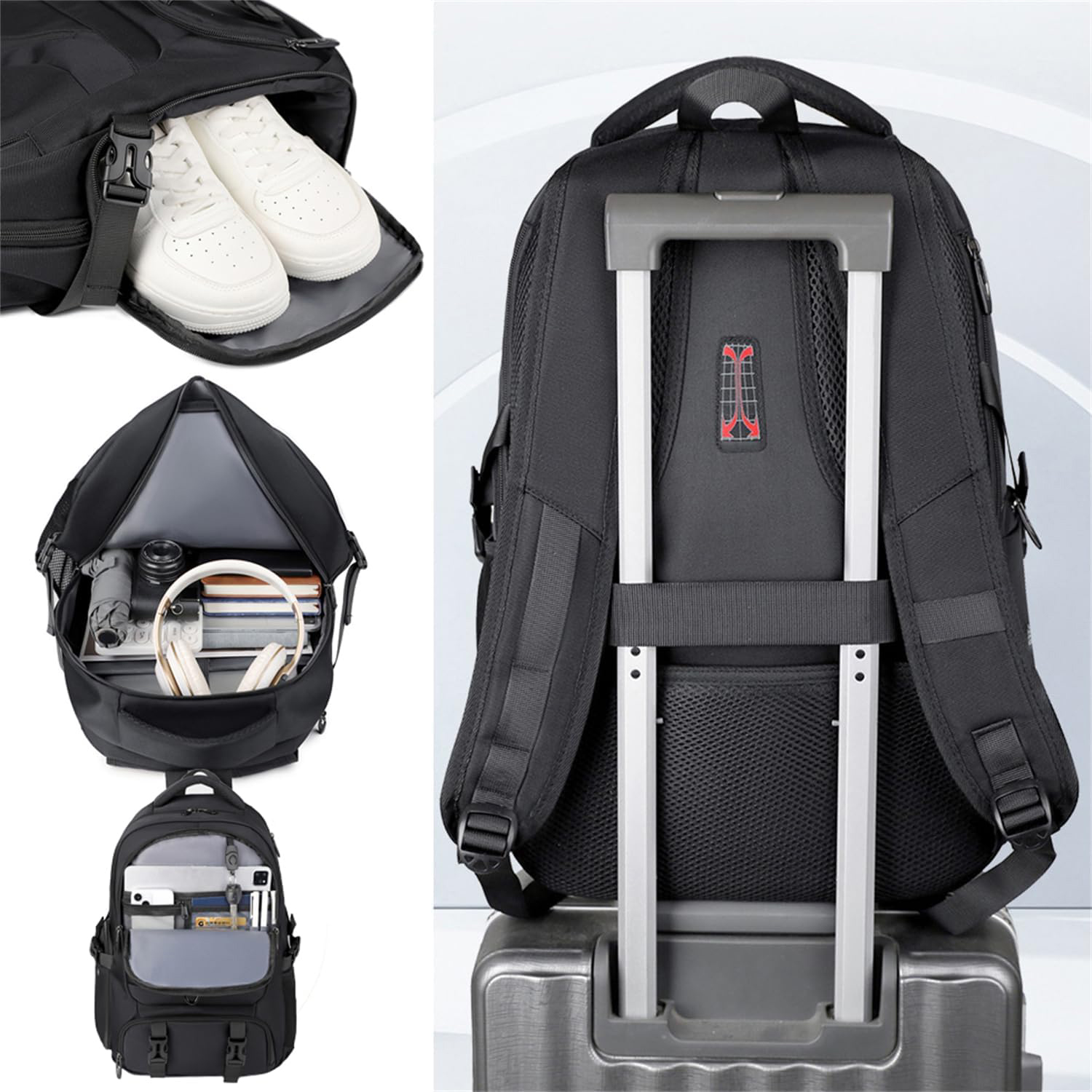 Customized Multi-Functional 17 Inch Laptop Backpack Portable Waterproof Shoulder Outdoor Bag for Short Trip Luggage Handbag