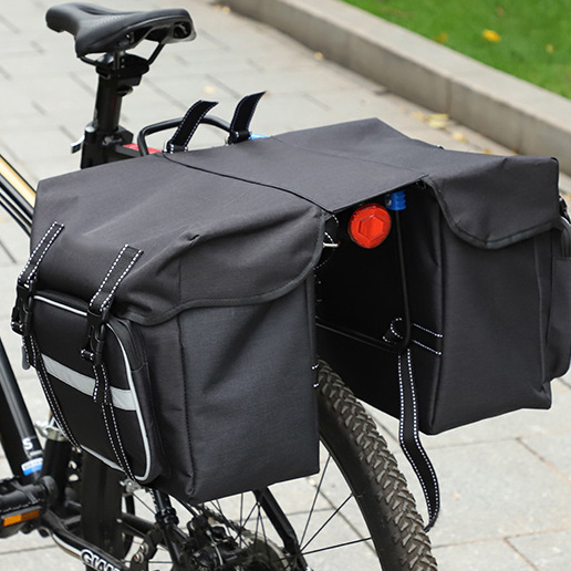 Bicycle Double-Sided Camel Bag Mountain Bike Rear Shelf Backpack Large Capacity Waterproof Outdoor Long Distance Cycling