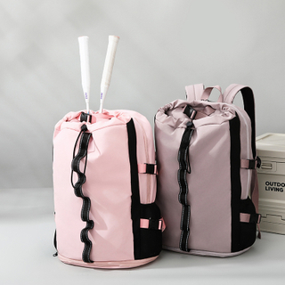 New Style Waterproof Badminton Backpack Large Capacity Nylon Drawstring Rucksack Travel Backpack for Men Women