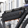 Polyester Waterproof Large Capacity Mountain Road Bicycle Bottom Tube Crossbeam Bag with Zipper Closure for Outdoor Sports