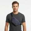 Multi-layered Waist Bag New Style Sporty Casual Lightweight Unisex Single-shoulder Polyester Strap Crossbody Zipper Portable