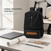 Factory Custom Minimalist Laptop Backpack for Men Women Lightweight Business Computer Bag with Front Zipper Pocket 