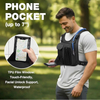Men's Tactical Running Vest with Lightweight Waterproof Hydration Bladder Adjustable Backpack Straps Reflective Water Bag
