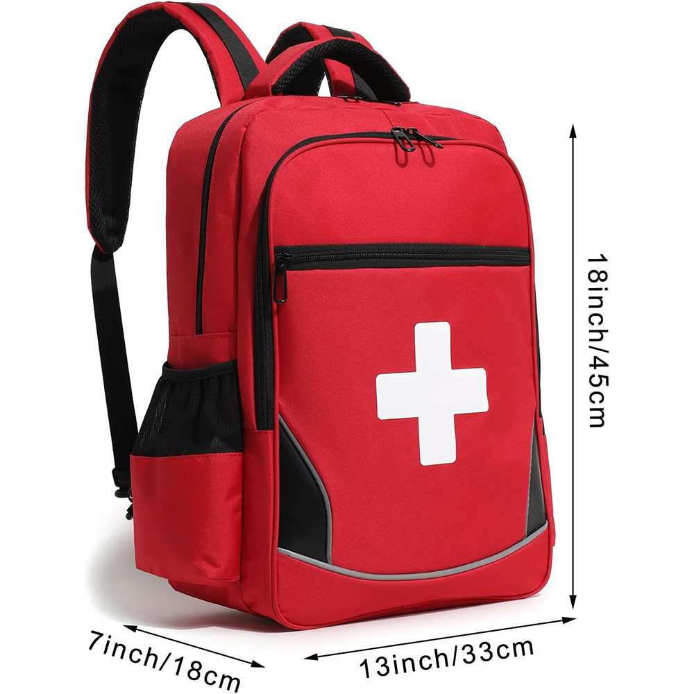 First Aid Bag Emergency Medical Backpack Large Capacity Waterproof Medication Storage Bag Outdoor Portable Backpack